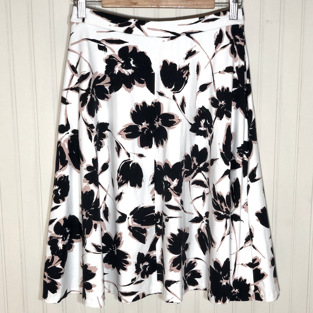 Floral A-Line Stretch Skirt, Adrienne Vittadini, S